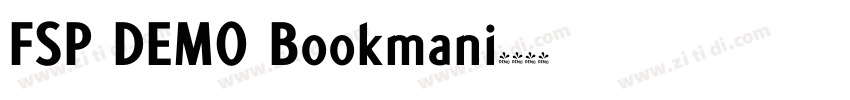 FSP DEMO Bookmani字体转换 FSP DEMO Bookmani字体转换